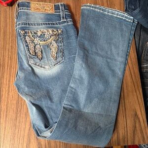 Miss Me Women's Mid Rise Slim Boot Leg Denim Jeans